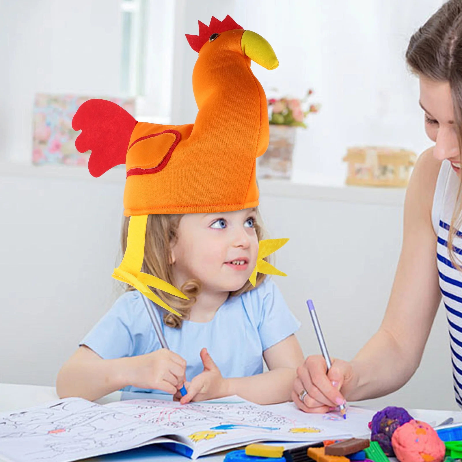 

Animal Headwear Cute Cartoon Kids Party Hat Soft Comfortable Silly Hats For Thanksgiving Halloween Carnival Dress Up