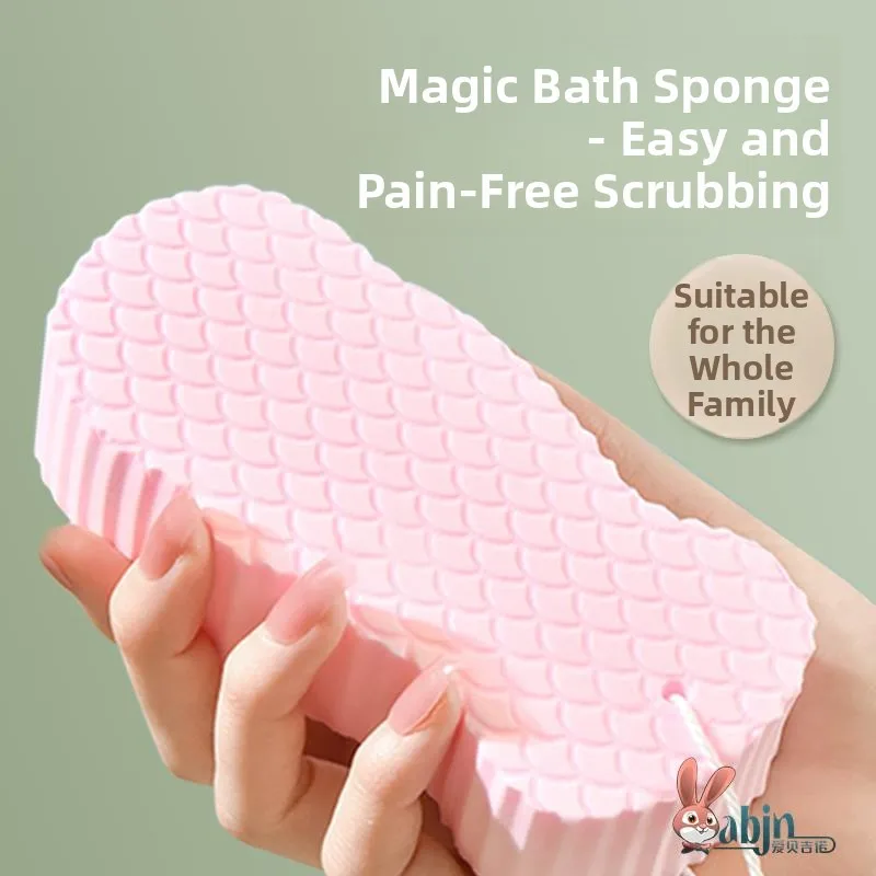 

Non-Painful Bath Scrubbing Sponge And Towel for Babies And Children Adult Bath Mud Scrubbing Towel Personal Hygiene Tool