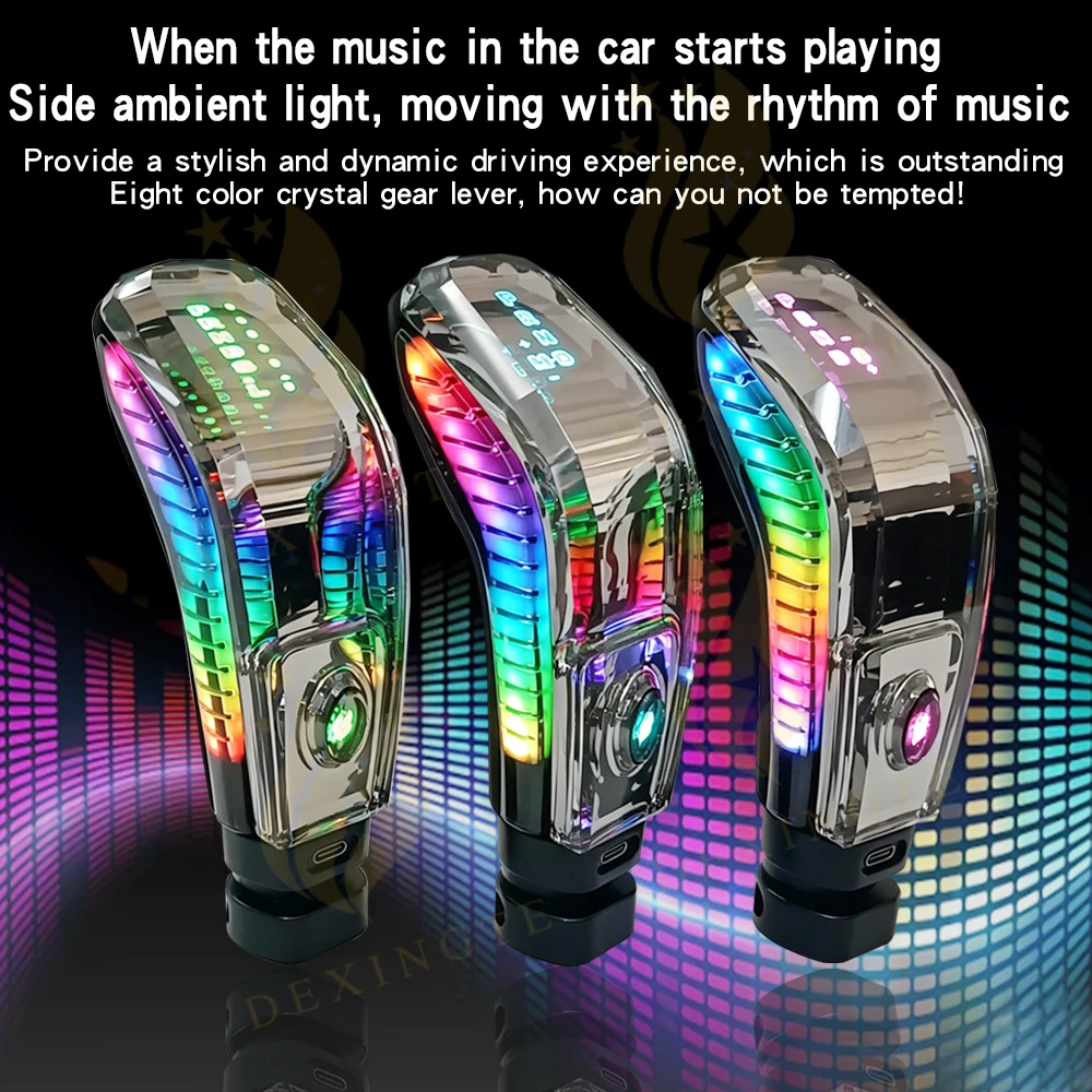 

LED light Crystal gear shift knob For Hyundai Buick for Kia K5 K3 Rio Soul shift knob gear shift lever car interior accessories