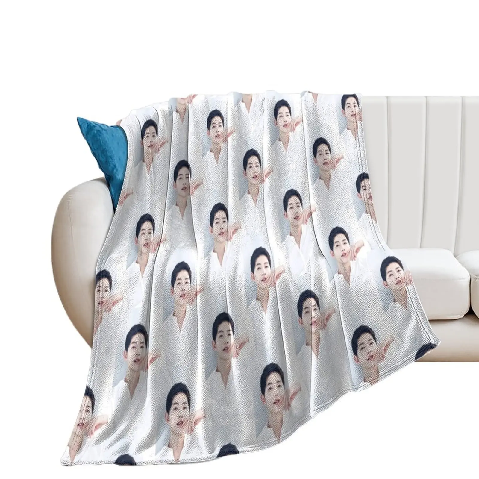 

Song Joong Ki Throw Blanket Bed linens Personalized Gift Multi-Purpose Blankets