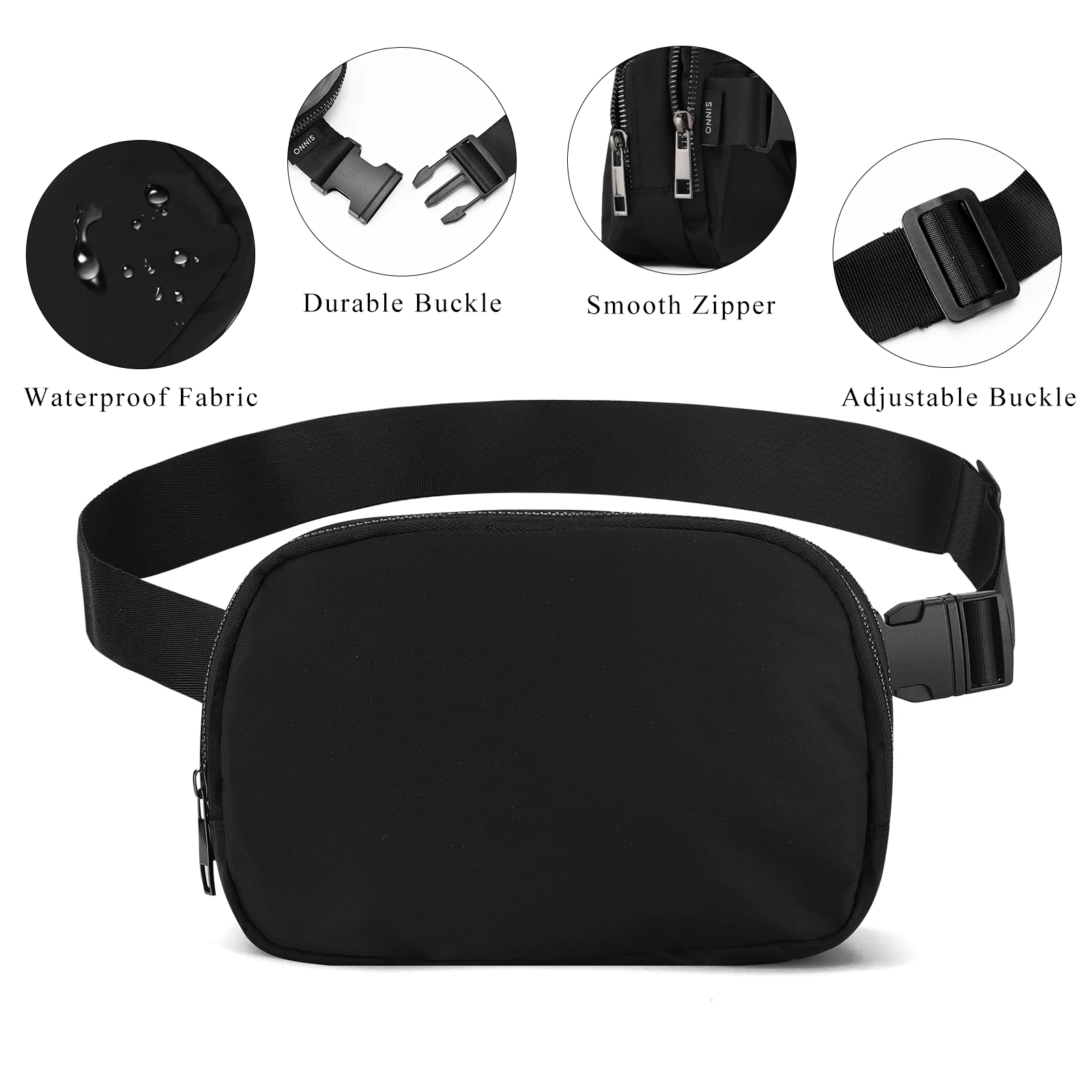 Women's fanny packs Crossbody belt bag for yoga runing Fashion sports Waist Packs for men Adjustable Strap waterproof riñonera