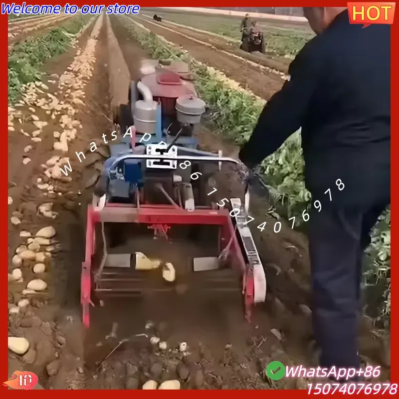 2026 A Variety of New Sweet Potato and Radish Harvester Handcart Supporting the Use of Chinese Herbal Garlic Multi-function