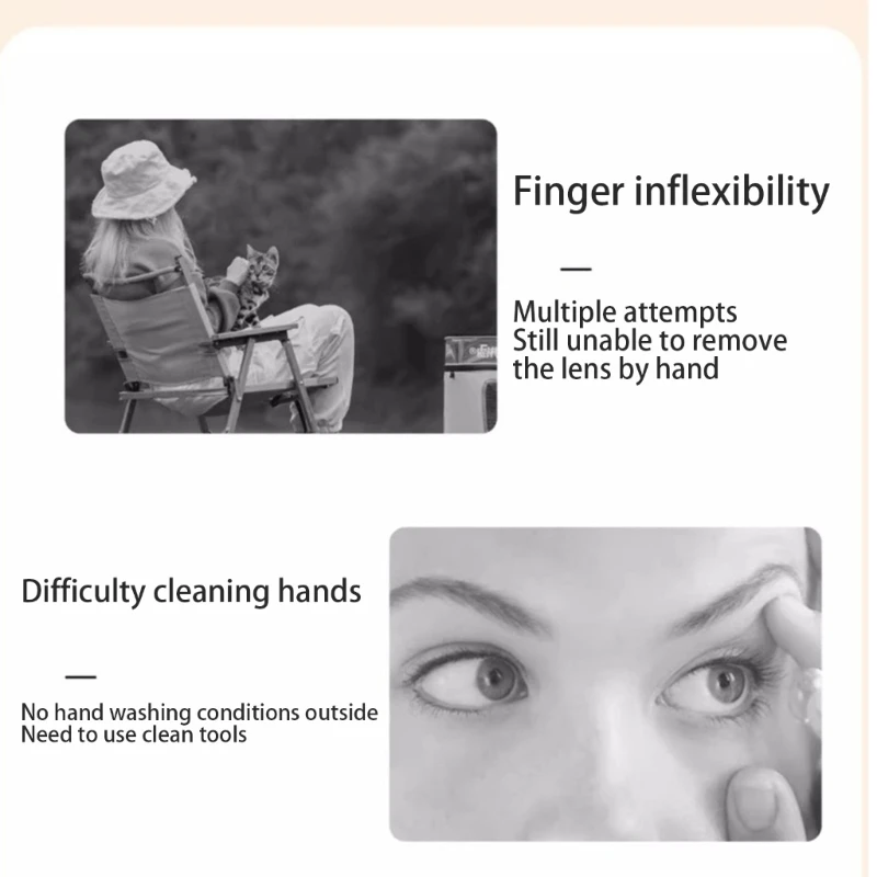 Convenient Contact Lenses Helper Tool For Effortlessly Application And Removal Beginners And Limited Lens Users