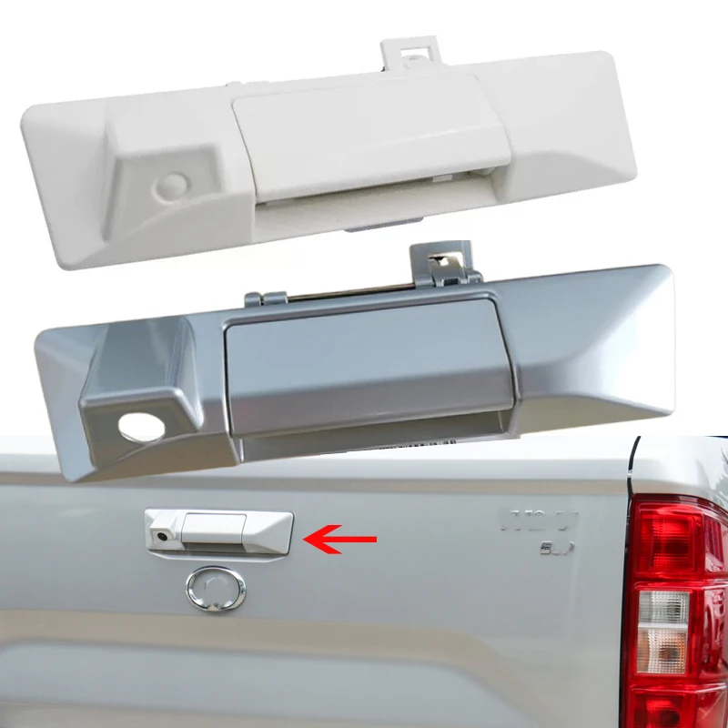 tailgate handle back door handle with camera hole for great wall pickup wingle 7 white color silver color