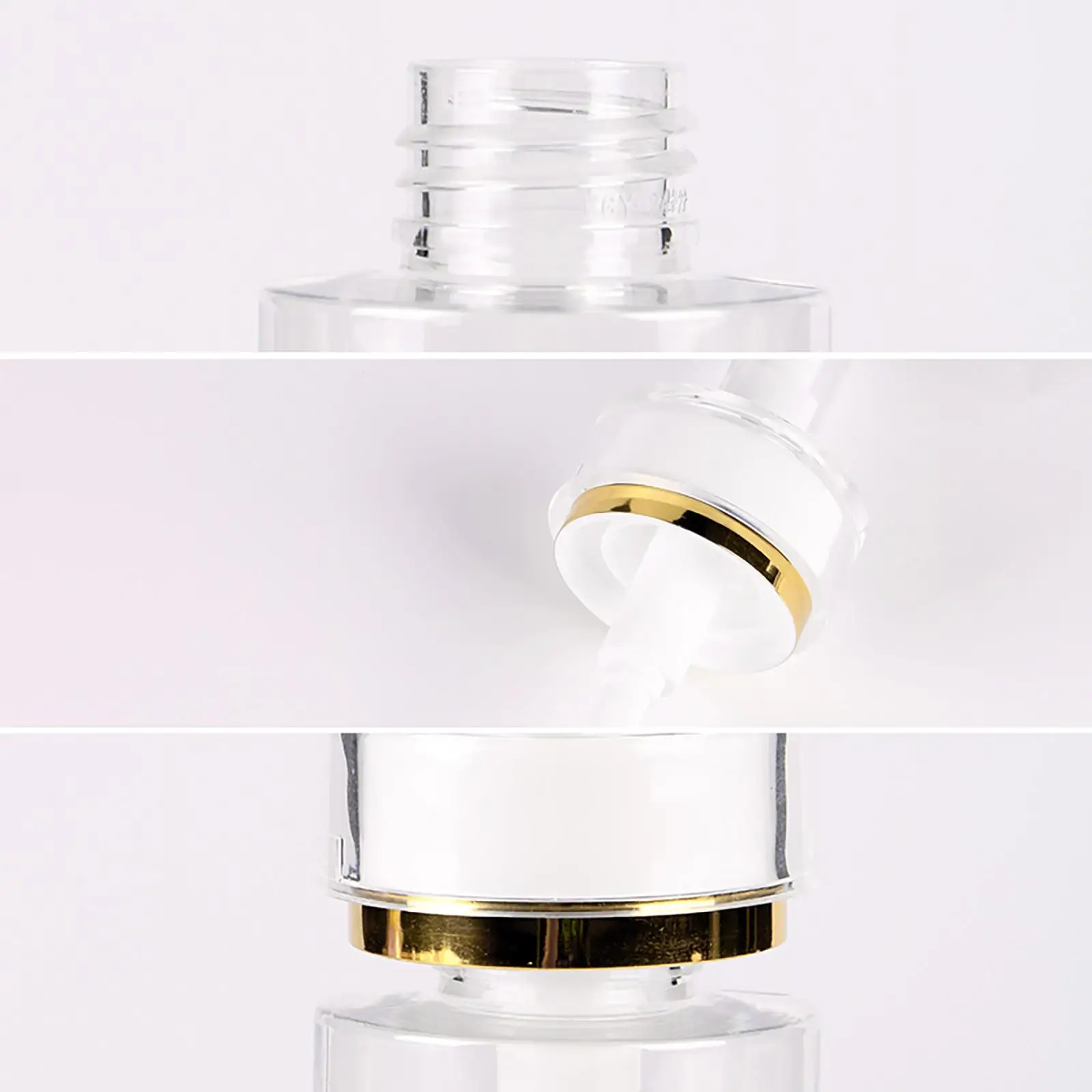 Bathroom Countertop Soap Dispenser Bottle Leakproof Design Easy Use Refillable Container for Hand Lotion and Shampoo
