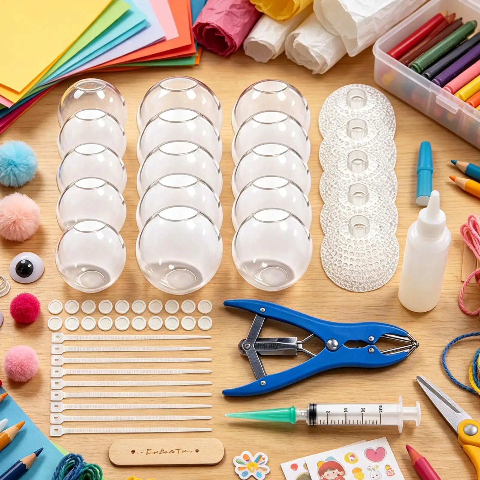 DIY Squeeze Toy Kit 22 Piece Complete Craft Set With Expander Children Fidget Toys For Classroom Prize Stocking Stuffers Home