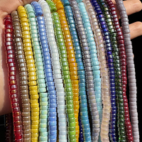 110Pcs/lot 6.5x3mm Glass Cylinder Loose Spacer Beads For Jewelry Craft Making Supplies DIY fashion Necklace Bracelet Accessories