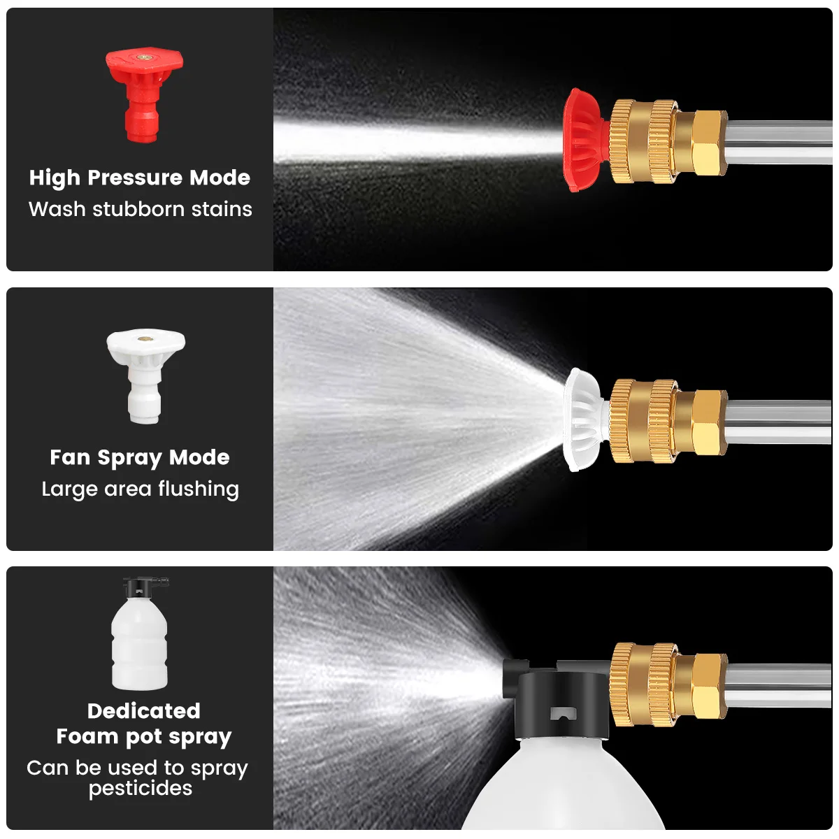 300W Car Washer 20000mah Car Washing Spray Gun Cordless High Pressure Electric Water Gun Foam Machine for Makita 18V Battery