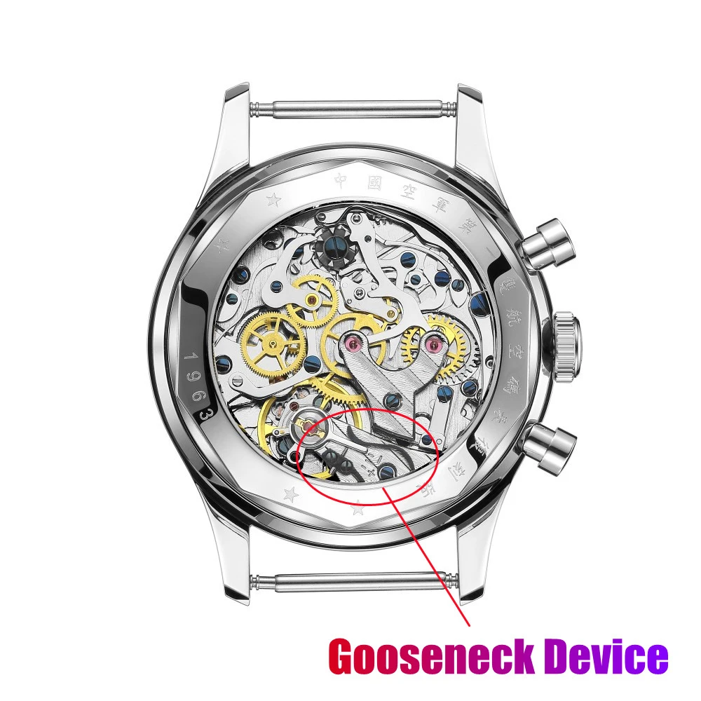 남성용 SEAKOSS 기계식 시계 파일럿 크로노그래프 38mm 오리지널 1963 st1901 무브먼트 핸드 와인딩 사파이어 레트로 남성용 시계