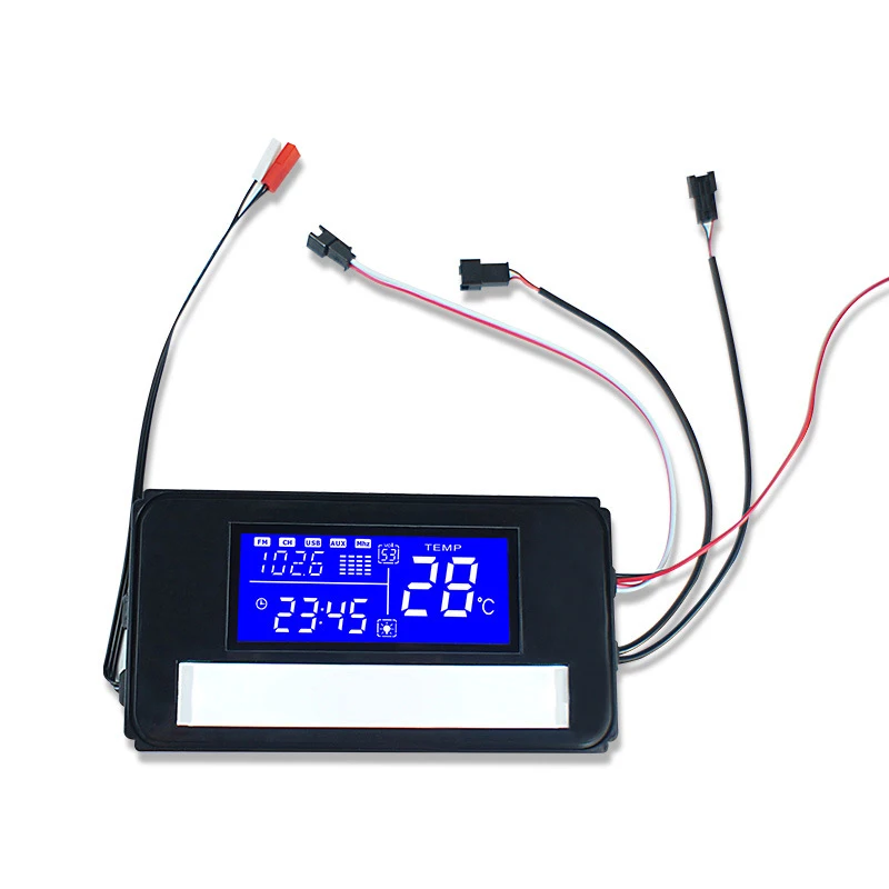 Imagem -05 - Led Espelho Tempo Display de Temperatura Inteligente Espelho Rádio Bluetooth Play Display Toque