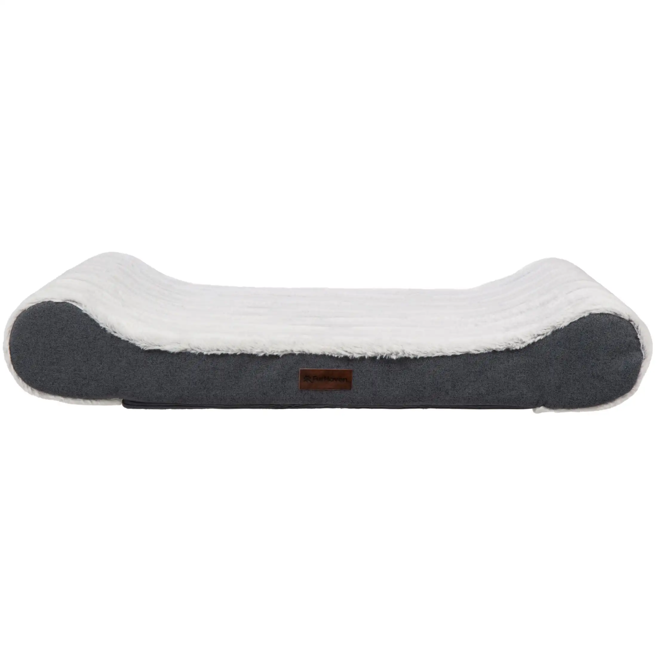 

Pet Products Luxe Lounger Large Orthopedic Contour Dog Bed, Gray, 38 lb Limit