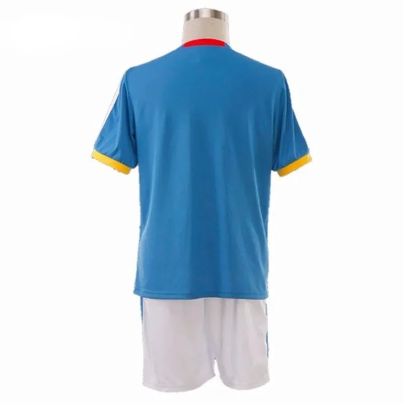 أزياء أنيمي إينازوما أحد عشر جونجي شويا لكرة القدم للهالوين أزياء تنكرية زرقاء سم؛ 5 #5