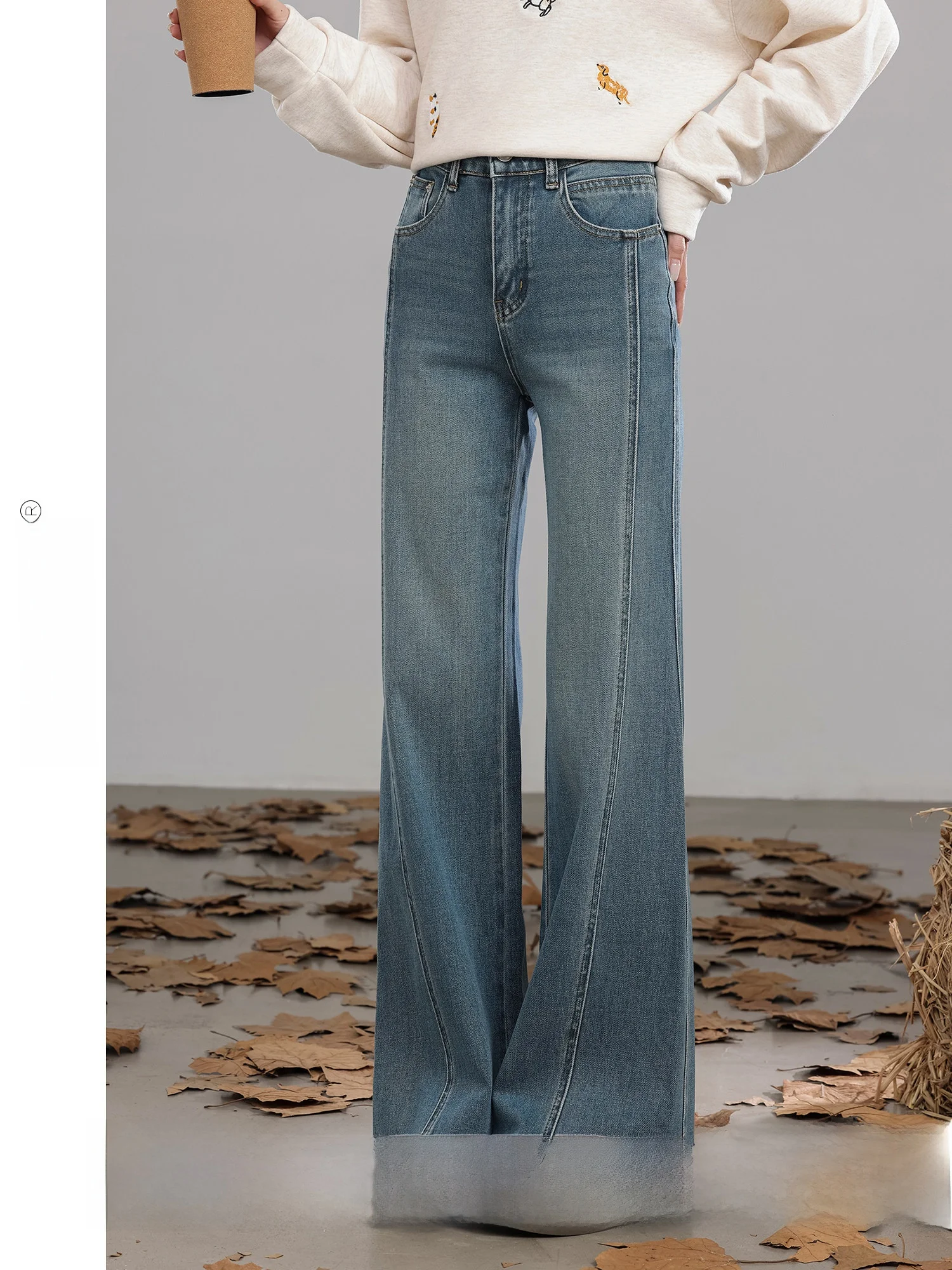 

Джинсы-колокольчики с высокой талией, женские утягивающие джинсовые брюки в стиле ретро, весна 2024, модное новое поступление от Another Lane