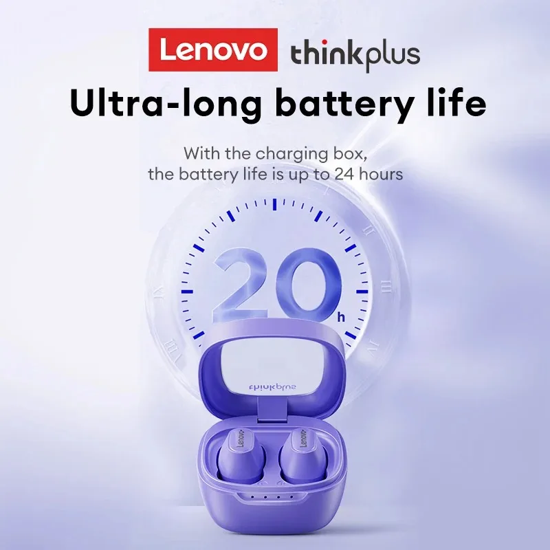 سماعات أذن Lenovo الرسمية الأصلية Thinkplus XT62 TWS لعام 100% مزودة بتقنية البلوتوث 5.3 وعمر بطارية طويل HiFi سماعة ألعاب ذات زمن انتقال منخفض