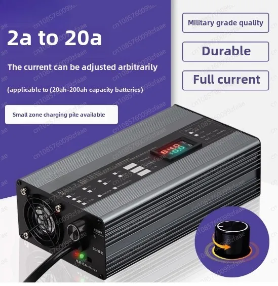 20A adjustable charger 48V 15A 60V 72V 15A charger with display suitable for ternary lithium batteries