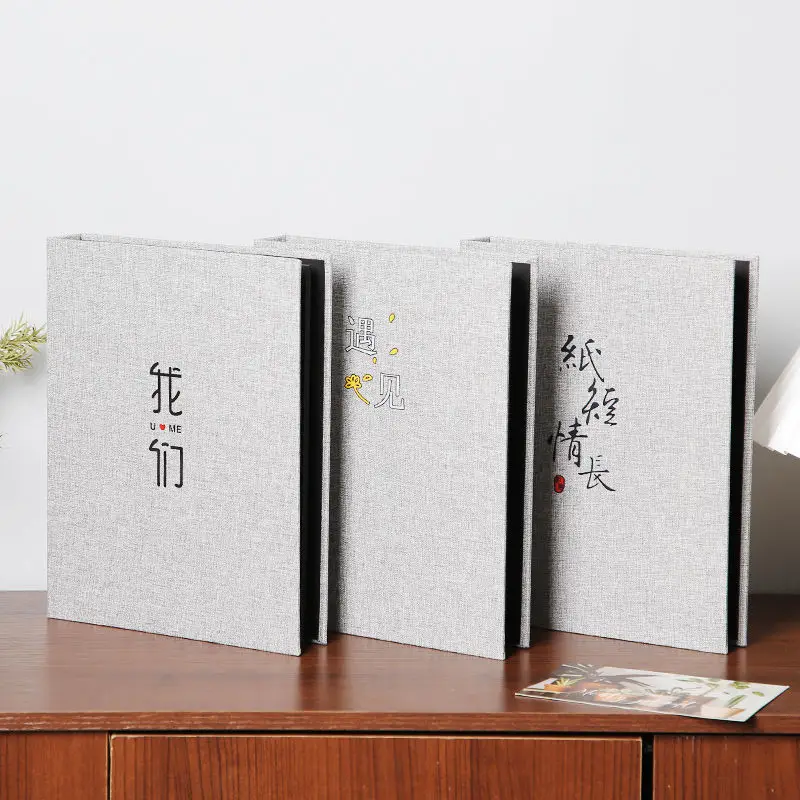 Photo Album DIY Handmade Creative Creation Festive Gift 520 Couple Photo Album Collection Paste Linen Commemorative Album