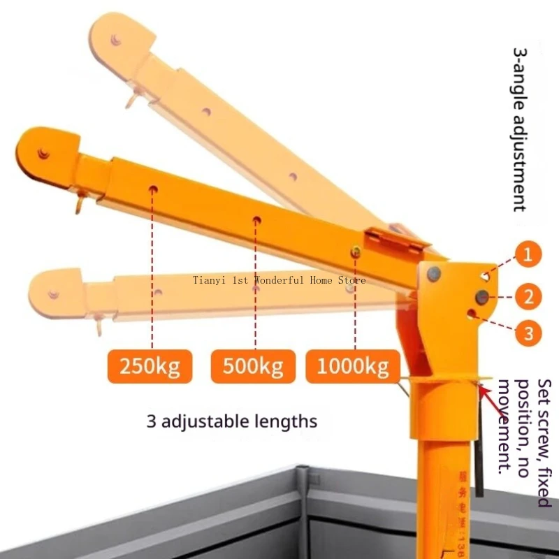 Outdoor Construction Crane Portable Handling Warehousing Transportation Equipment Crane Heavy Duty Kren MH40QZJ view 5