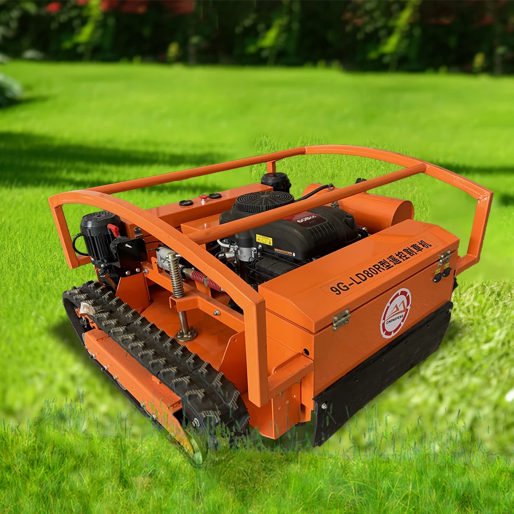 16HP 25HP CE Slope Gasoline Remote Lawn Mower Blade Seperate From Engine