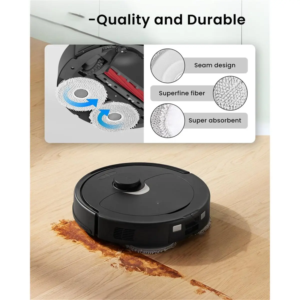 Big Discount Fit for Roborock Qrevo Curv 2 Pro / Qrevo CurvX / Qrevo EdgeT / Saros 10R / S9 MaxV Mop Parts