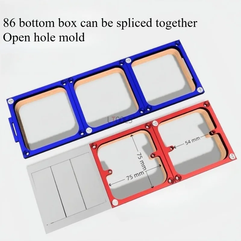 

Woodworking 86mm Aluminum Alloy Sleeve Punching Tool for Cabinet Making, DIY Electronic Installation, Magnetic Hole Template