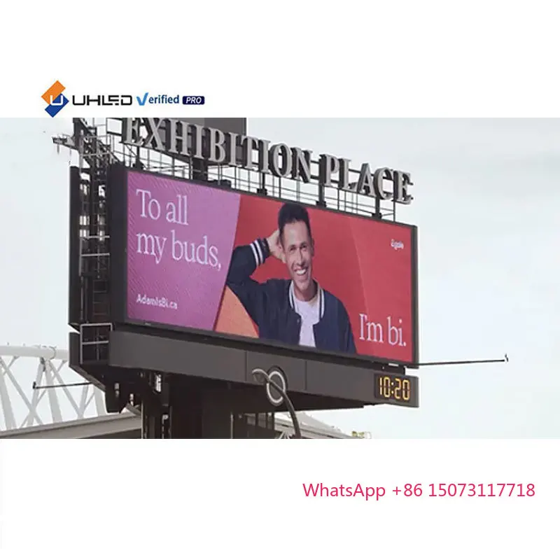 P10 P6 P5 UHD LED 디스플레이 화면 P8 옥외 LED 화면 광고용 화면 거리 디지털 사이니지 고정형 옥외 LED 디스플레이
