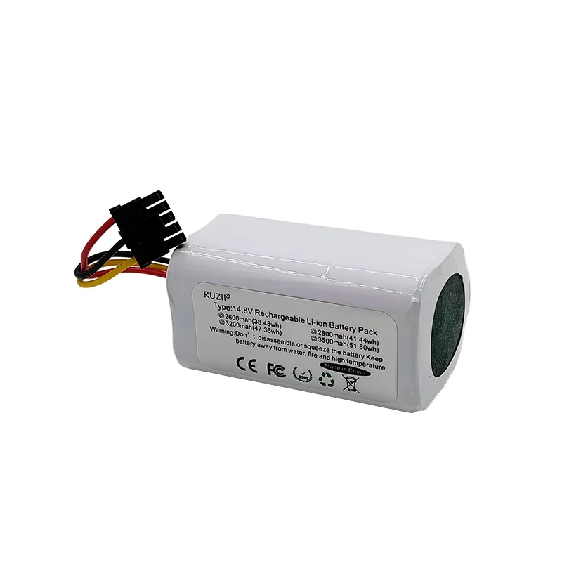 New 14.4V 2600mAh 3500mAh Rechargeable Lithium Battery for Mi Robot Vacuum Cleaner Mop 2 Lite MJSTL Spare battery