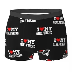 Boxer Underpants Shorts I Love My Girlfriend Panties Men's Soft Underwear For Homme Man Boyfriend Gifts