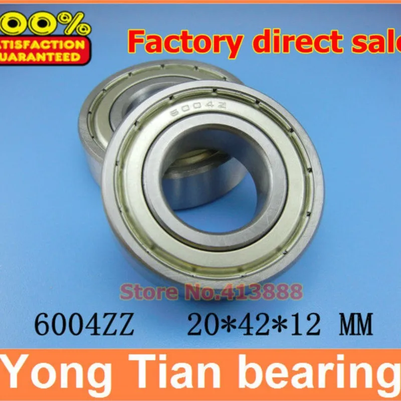 NBZH bearing(1pcs) Double Shielded Miniature Deep Groove Ball Bearings 6004ZZ 20*42*12 Mm