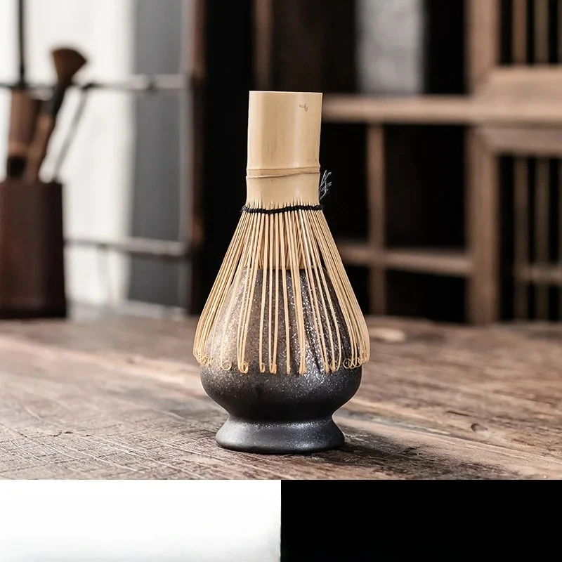 

2pcs Japanese Matcha Tea Tool Set Bamboo Tea Brush Holder Chinese Traditional Handmade DIY Ceremony Accessory Safe Teaware Gift