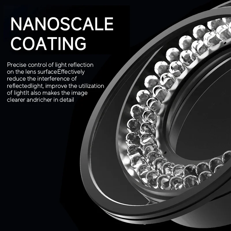 Mechanic LS720+ Polarized Microscope Ring Light Illuminator Anti Glare LED Microscope Ring Lamp for Precision Soldering Repair view 4