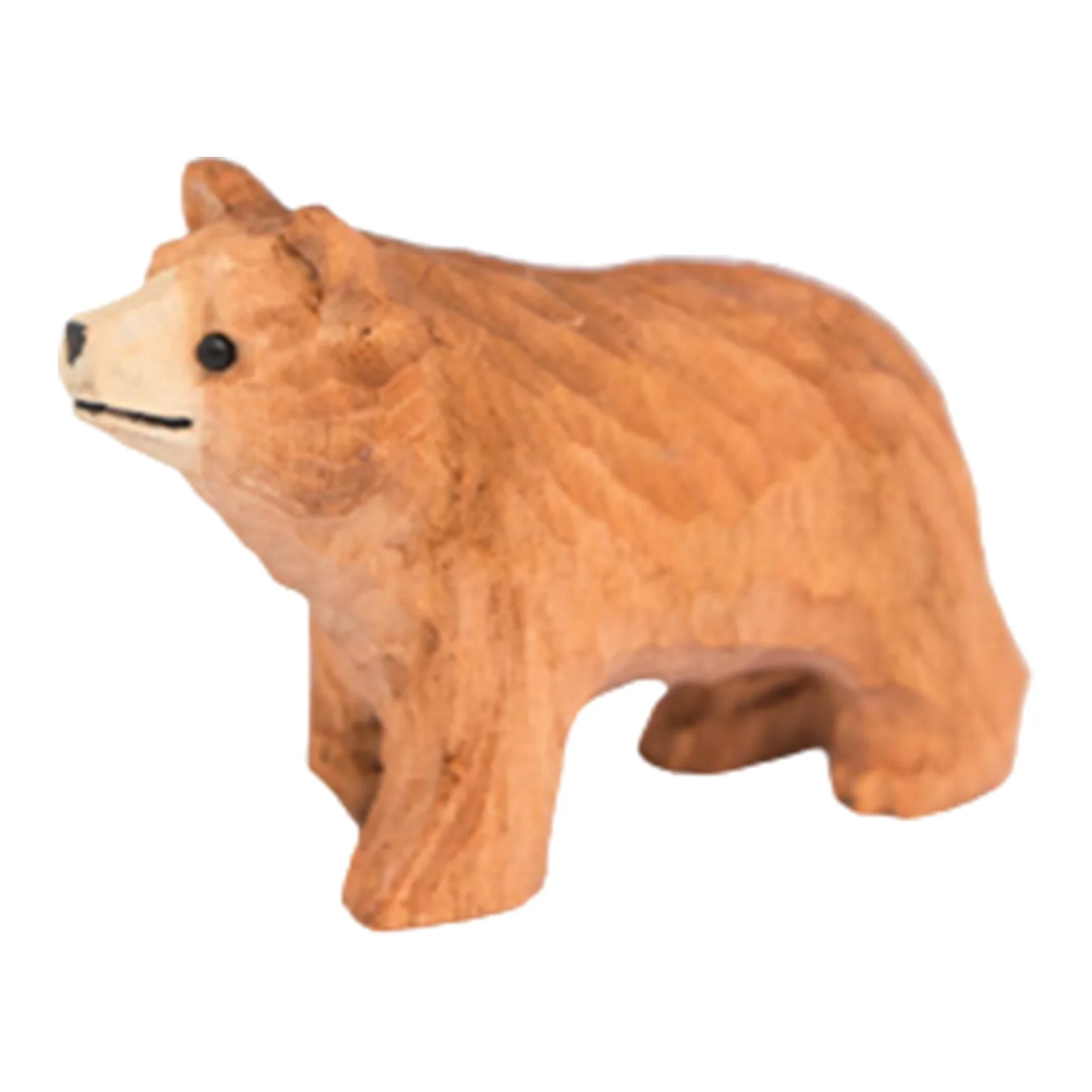 Wooden Carved Animal Desktop Ornament Exquisite Craftsmanship Wood Ornaments for Table Bookshelf Fireplace Decor