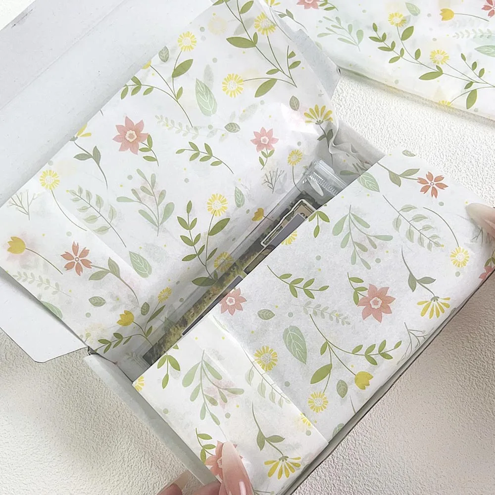 Heart Pattern Tissue Quality Gift Wrapping Paper Raspberry Pattern Paper Floral Diy Art Craft Tissue For Bridal Shower Holiday