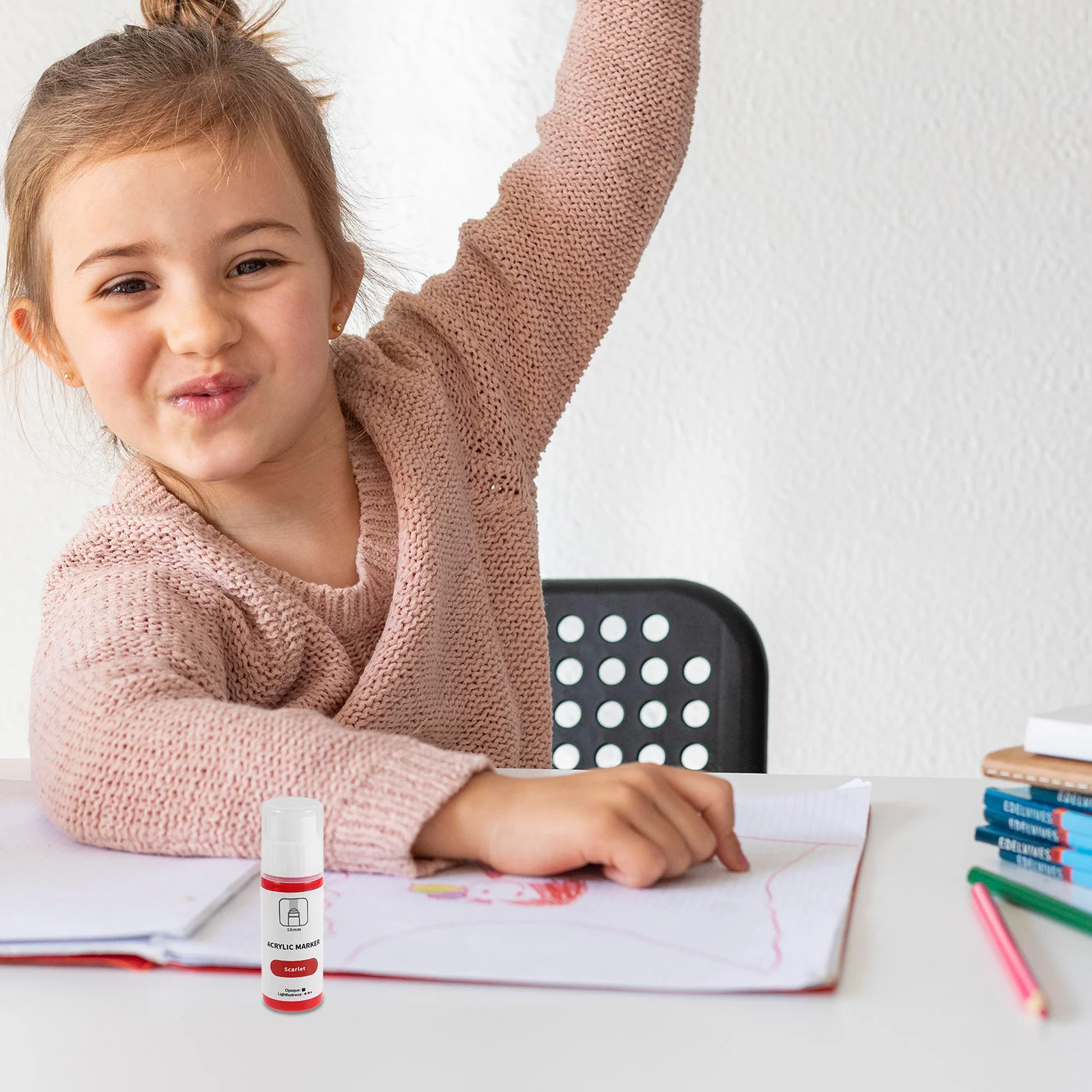 

Acrylic Paint Marker Round Tip Permanent Waterproof Red Markers for Graffiti Painting Stones Canvas Posters Painting Markers