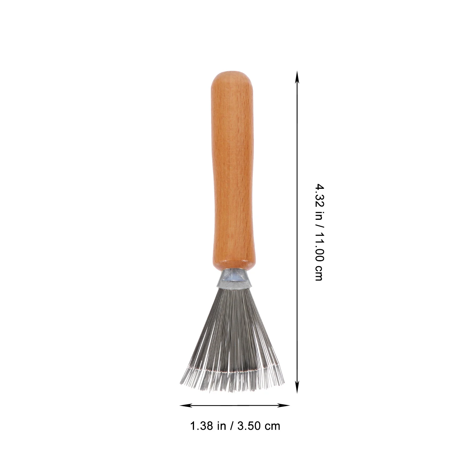 

1 set 1 Set Of Flower Arrangement Tools Stainless Steel Wood Handle Garden Rake Cleaner For Plant Maintenance Home Supply Flower