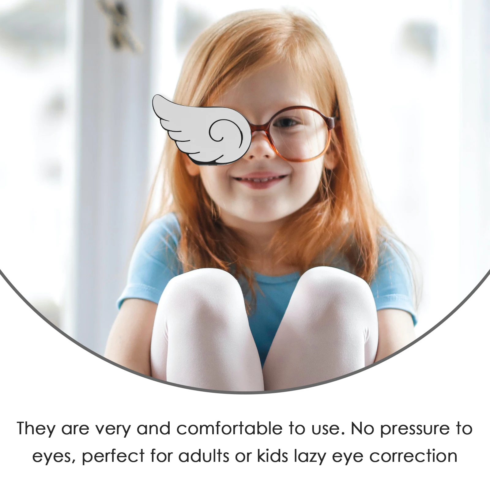 

2 Pcs Single Eye Patch Kids Patches Lazy Tool Silica Gel Children Strabismus Mask