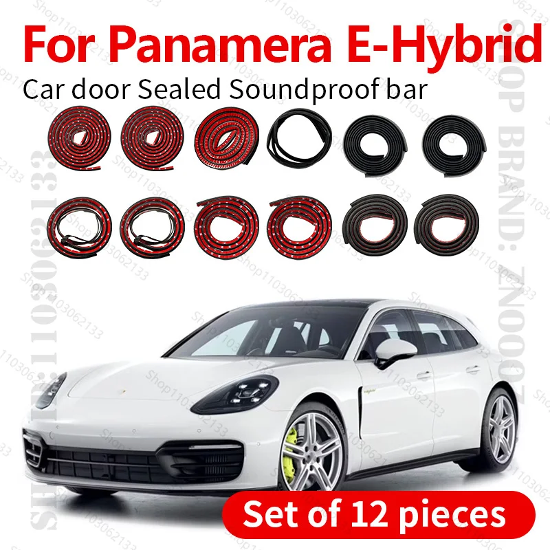 

Для Panamera E-Hybrid 971 уплотнительная лента для двери автомобиля резиновая двухслойная уплотнительная лента звукоизоляционная пылезащитная уплотнительная лента набор из 12 шт.