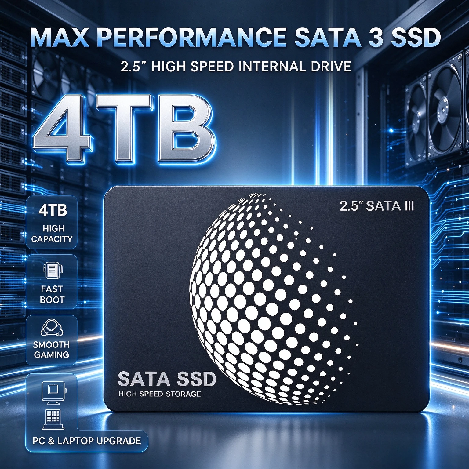 2.5 Inch New Internal Solid State Drive High Speed SATA 3 6Gb/s 2TB 4TB Hard Drive Disk 500GB 1TB For Desktop Laptop