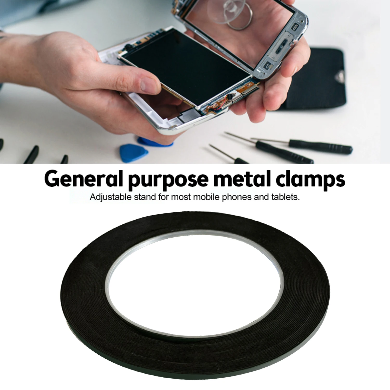 1-10Rolls Protable Double Sided Adhesive Tape for Phone Tablet Repair Tool Universal LCD Screen Back Cover Sealing Stickers image 5