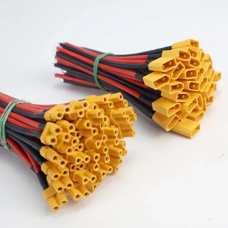 XT30 Stecker- und Buchsenstecker-Set mit 16 AWG Silikondraht für FPV-Drohnen, RC Lipo-Batterieanschlüssen mit festem Flügel – Detail 5