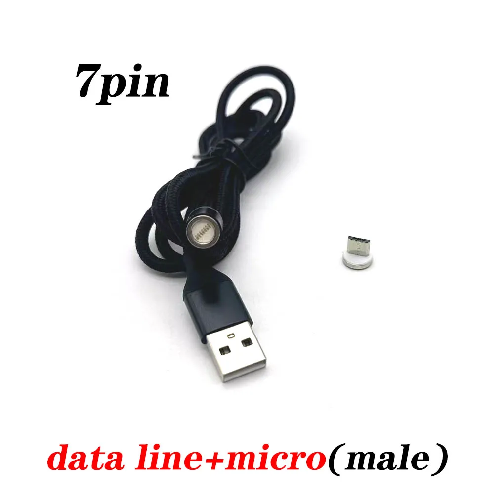 10 قطعة Type-C USB مايكرو 3A/5A شحن سريع المكونات المغناطيسية ل iPhone13 12 ماكس Xiaomi Redmi ملاحظة 11 10 9 8 7 6 5Pro كابل مغناطيسي