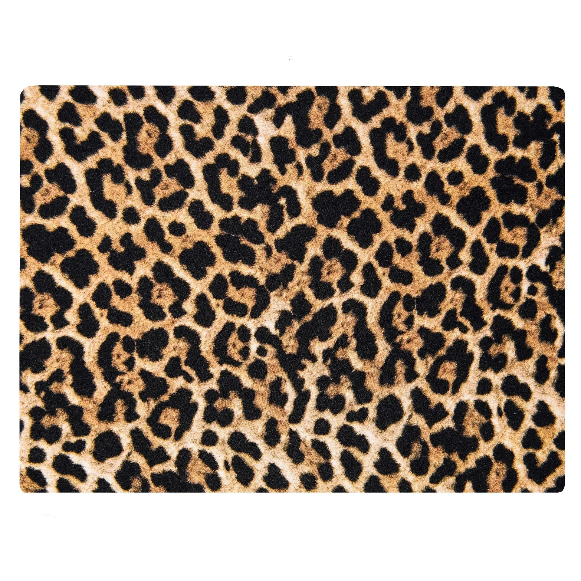 Black Brown Leopard Print Place Mats Cheetah Leopard Placemats Dining Kitchen Wild Animal Theme Non Slip Table Mats