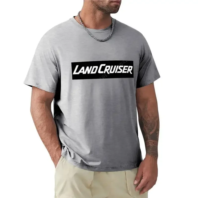 men cotton land cruiser T-Shirt tees Tee  Anime summer  men clothing summer t-shirt for man