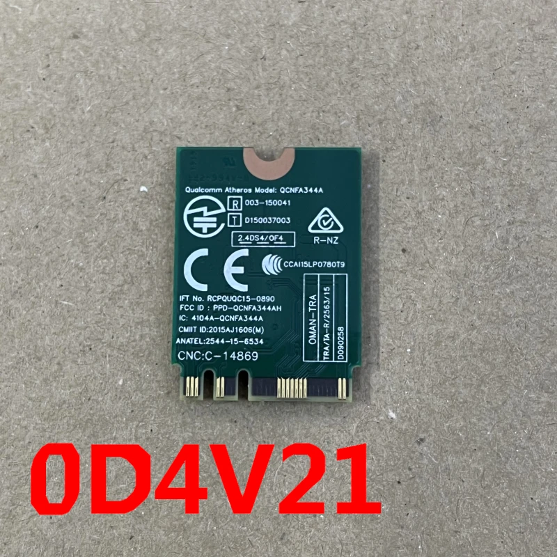 0D4V21 QCNFA344A QCA61X4A For DELL XPS 15-9550 9560 9570 13-9350 9365 Laptop bluetooth WI-FI Wireless module DW1820