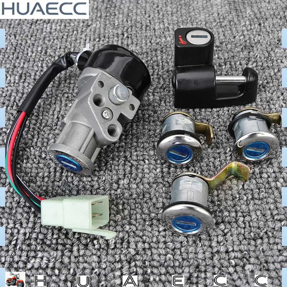 لهوندا CN250 CN 250 اللولب 1986-2007 35010-KS4-711 غطاء الوقود الغاز مفتاح إشعال قفل المقعد مع مجموعة المفاتيح #4