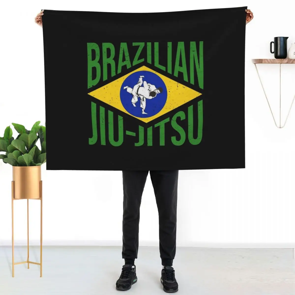 Brazilian Jiu-Jitsu BJJ - gift for martial arts lovers Throw Blanket Plush Softest Plaid Stuffeds Quilt Blankets