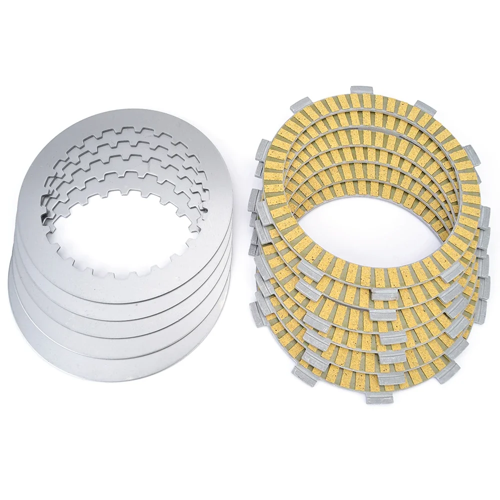 Clutch Friction Plates Steel Plates Kit For Honda NX250 MD21 XR250 XR250R ME06 XR250L XR NX 250 XL250 XR350R CBF250 TRX300 CR125