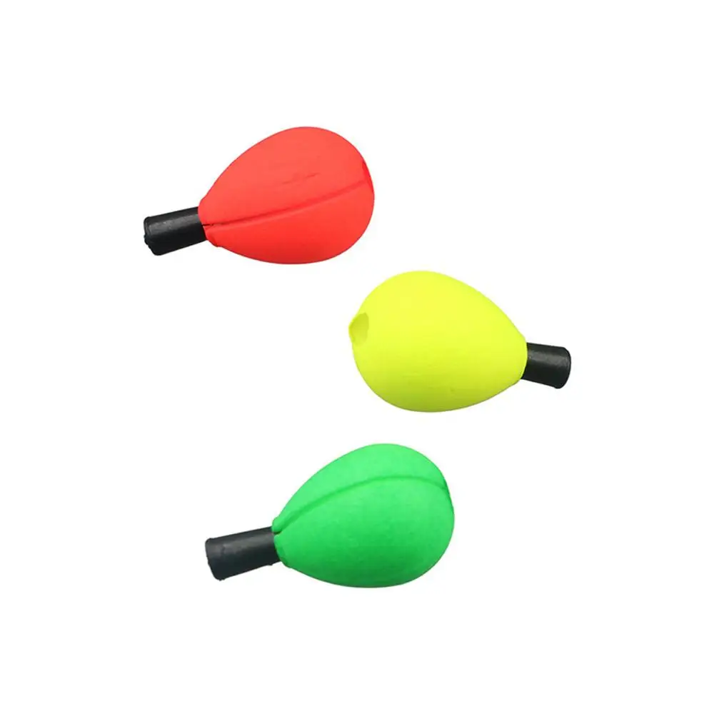 30pcs Foam Peg Floats Positioning Float with Pipe Plug Fishing Trout Floats Slip Bobber Red/Yellow/Green Buoys