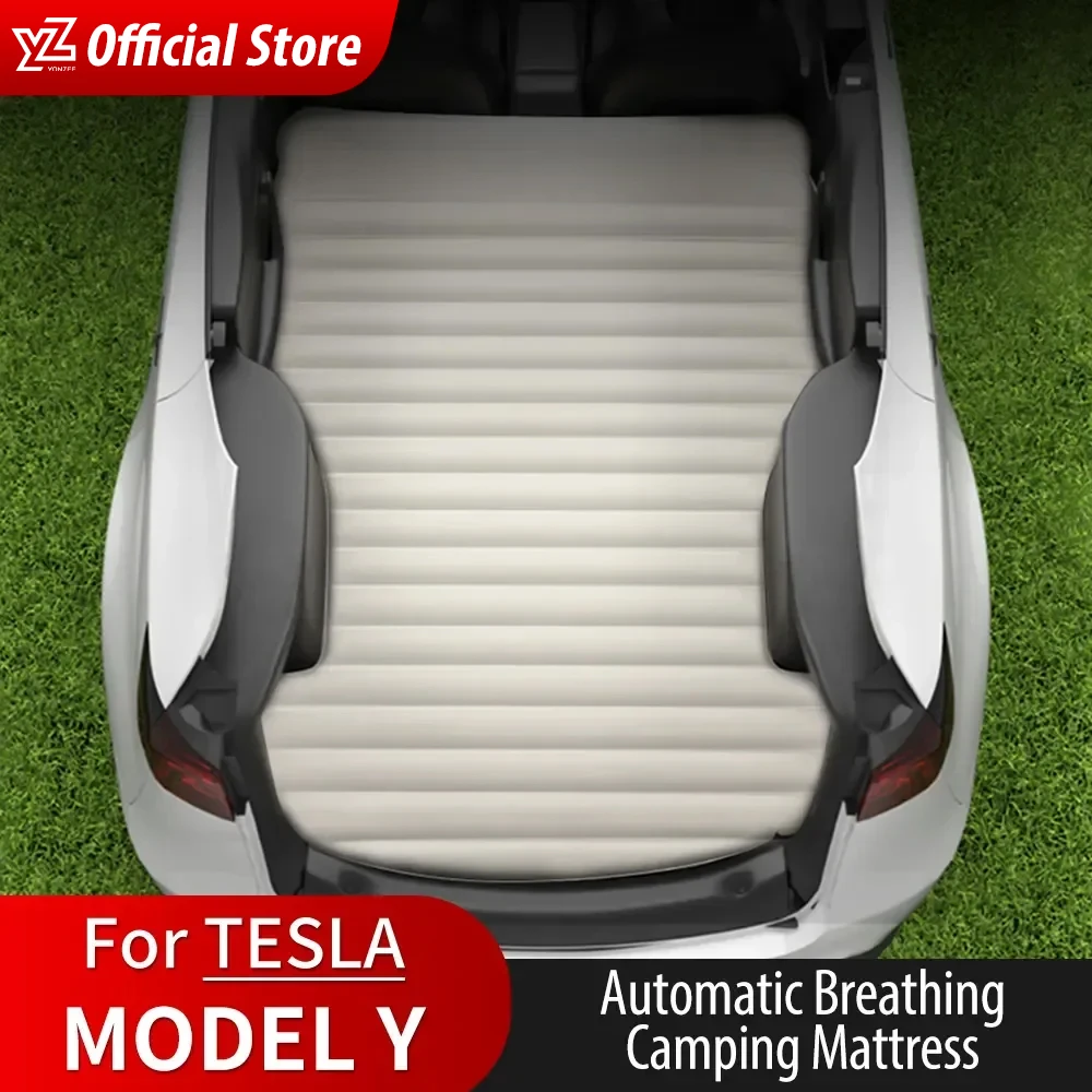 YZ For Tesla Model Y Automobile Air Mattress Self-Inflating Mattress Travel Sleeping Bed Tesla Car Inflatable Camping Mattress