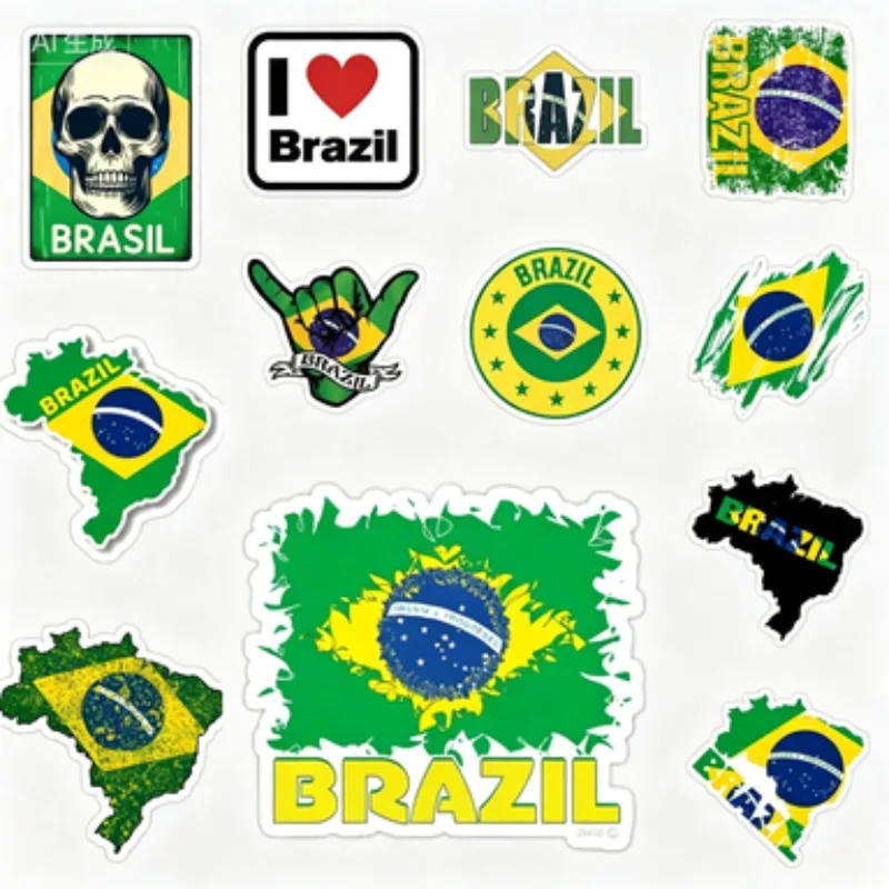 Customizable PVC Vinyl Car Stickers Decals for Truck Race Car Laptop Brazil Rio De Janeiro Vinyl Auto Sticker