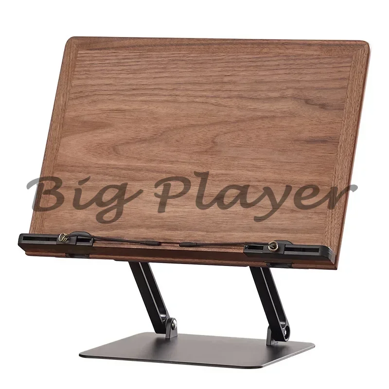 

Desk Accessories High-Grade Walnut Wood Reading Rack Wooden Book Stand Book Holder Porta Livro For Desk Decor